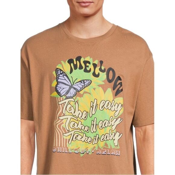 Men's Cotton Oversize Graphic Short Sleeve T-Shirt Size L - Picture 6 of 6